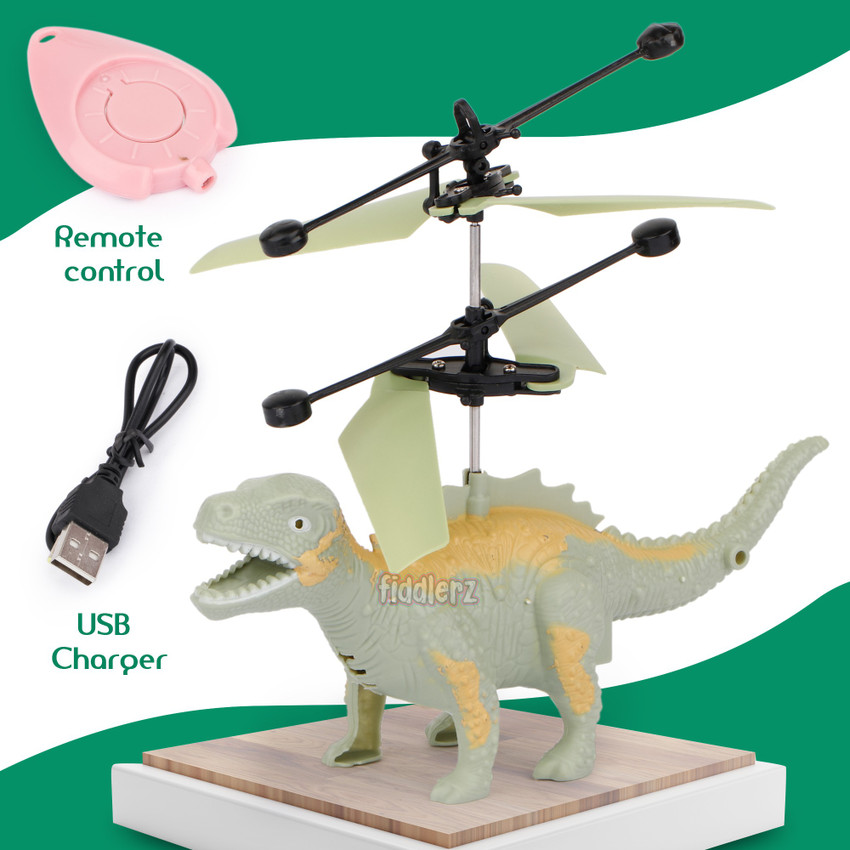 Remote control top flying dinosaur