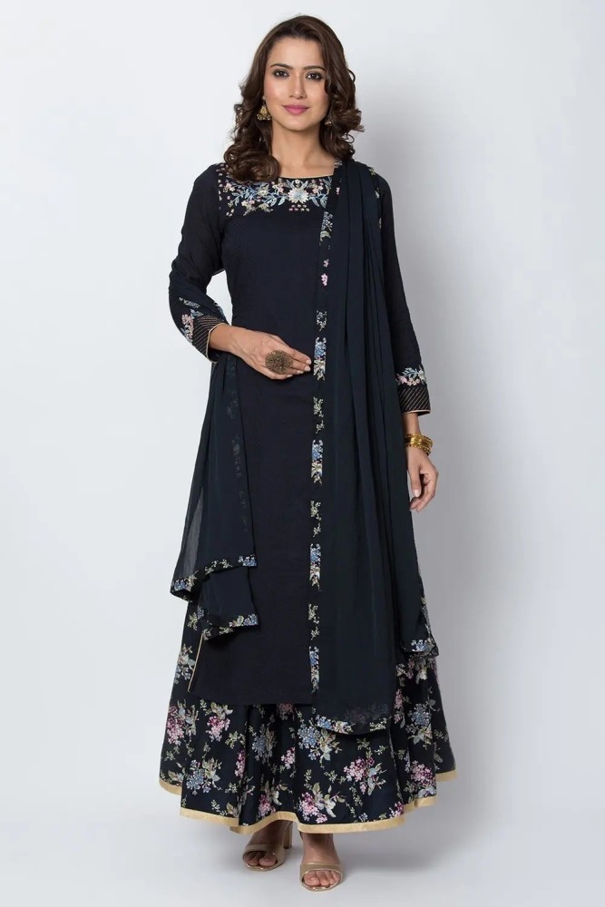 Biba black anarkali hotsell