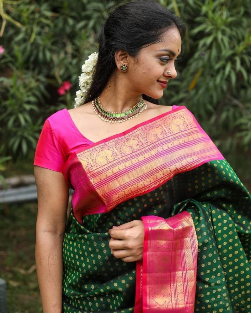 Uppada Silk Navy Blue And Pink Color Saree Online | Blue silk saree, Bridal  silk saree, Pure silk sarees