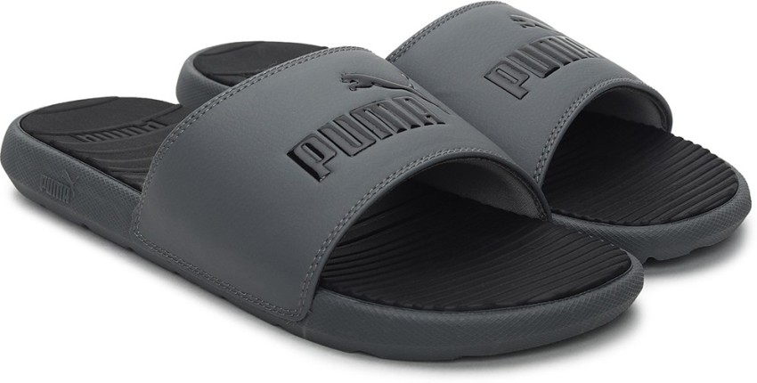 Grey cheap puma sliders