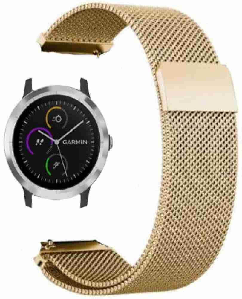 Appysun 22mm Gold Magnet strap Garmin Vivoactive 4 Smart Watch