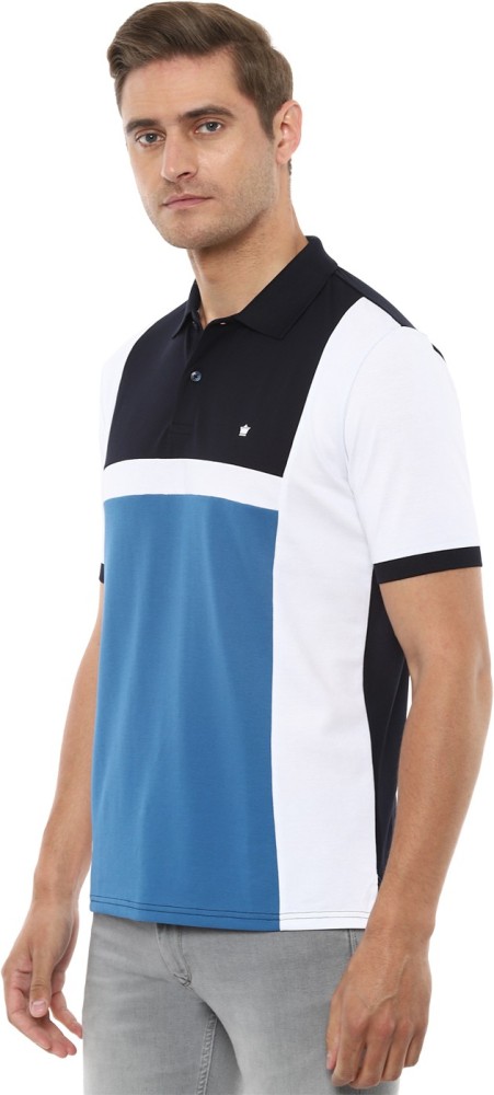 Buy Louis Philippe Sports Mens Colour Block Polo T-Shirt_Multi-Coloured_XX-Large  at