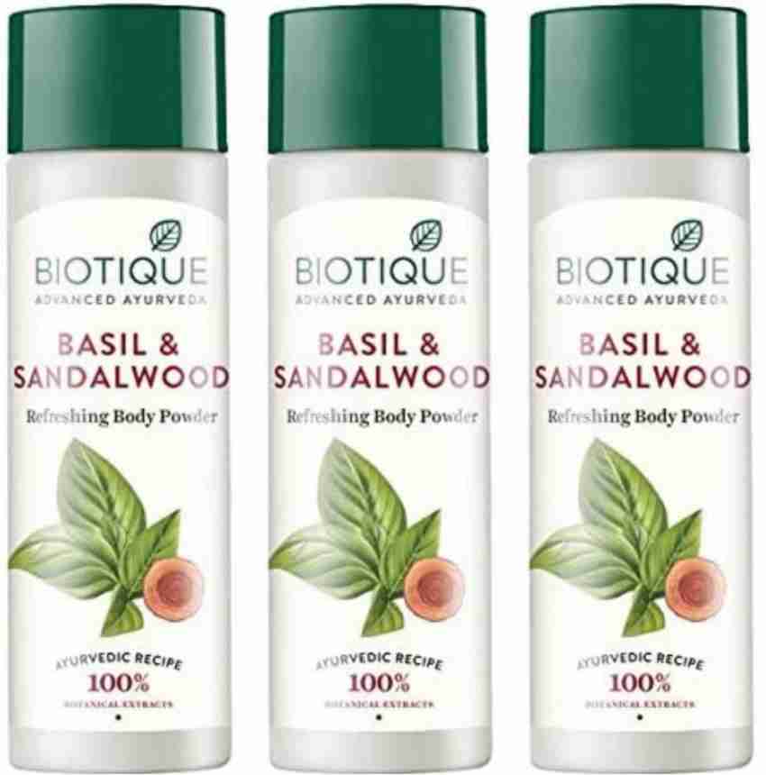 BIOTIQUE BIO BASIL AND SANDALWOOD BODY POWDER