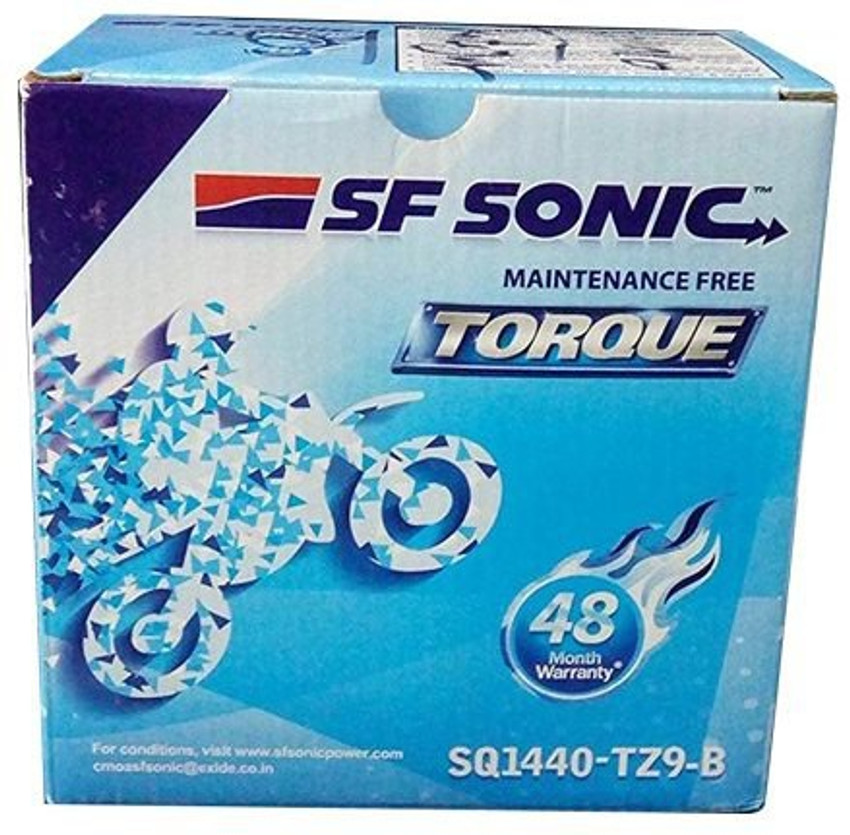 sf sonic bike battery 9ah price