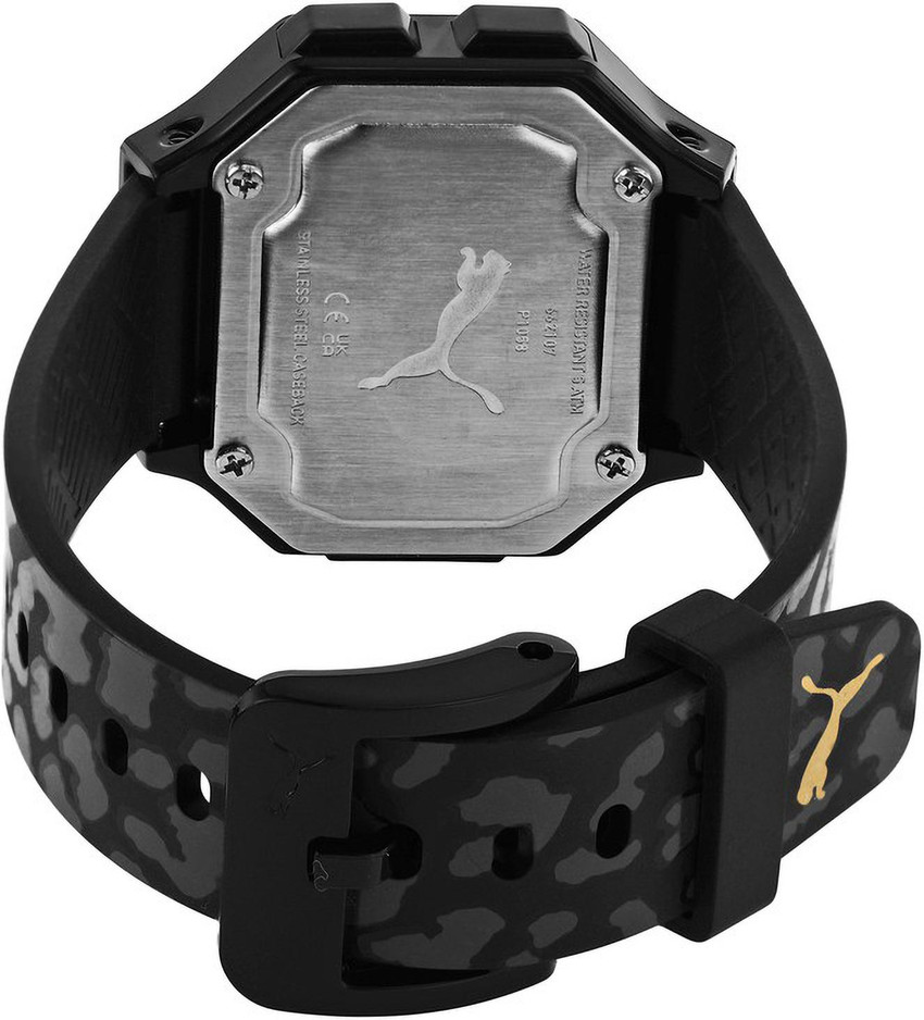 Puma REMIX MINI - Digitaluhr - black/schwarz 