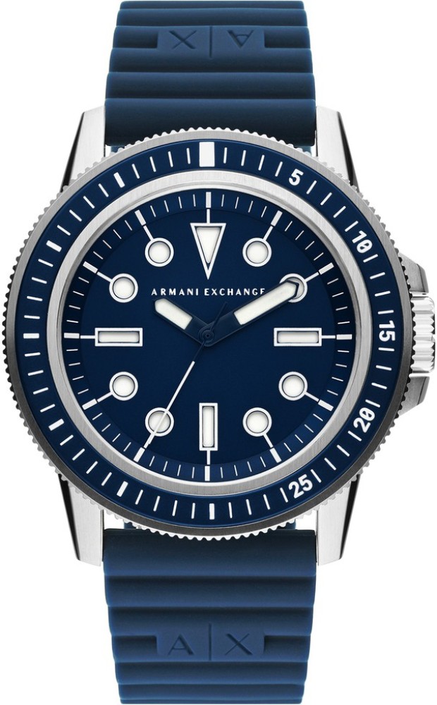 Armani Exchange Chronograph Blue Silicone Watch - AX2440 - Watch