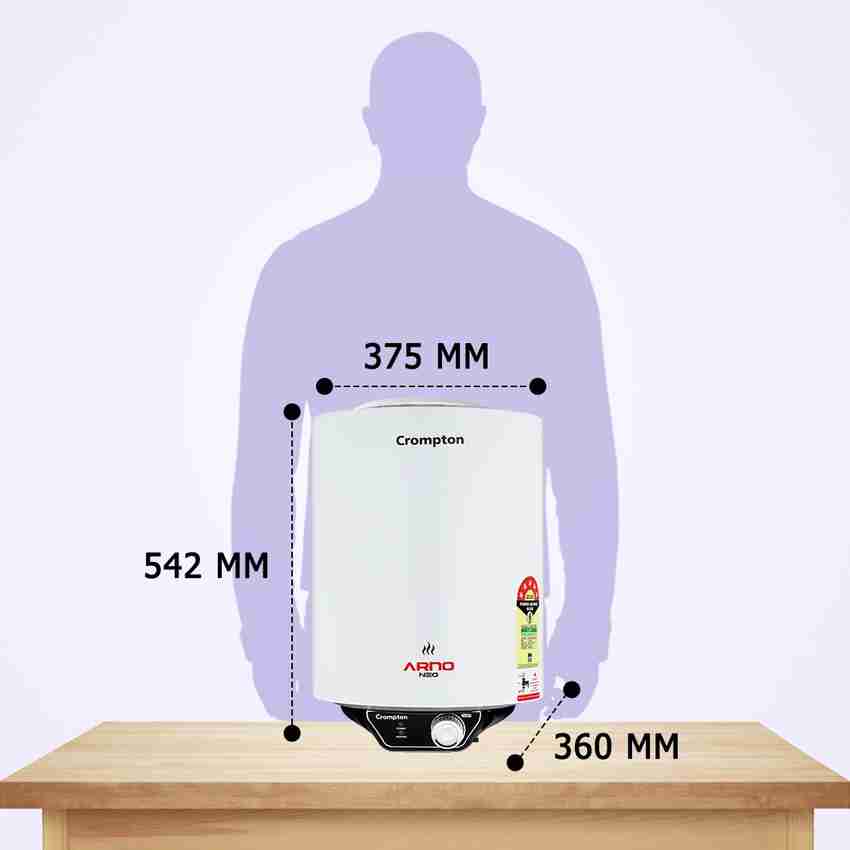 Crompton 25 L Storage Water Geyser (Arno Neo, White) Price in India - Buy  Crompton 25 L Storage Water Geyser (Arno Neo, White) online at Flipkart.com