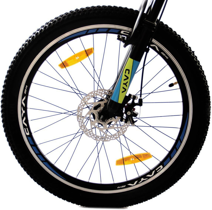 CAYA Fueled 24 Matte Floro Green Dual Disc Double Wall Alloy Rims Front Shocker 24 T BMX Cycle Price in India Buy CAYA Fueled 24 Matte Floro Green Dual Disc Double