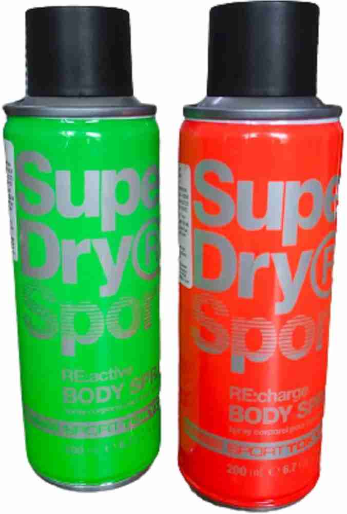 Superdry SPORT reactive and recharge body spray Body Spray - For