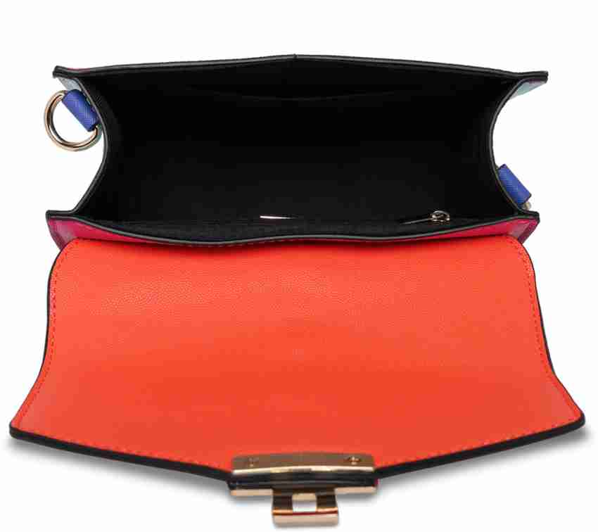 Aldo black and online red purse