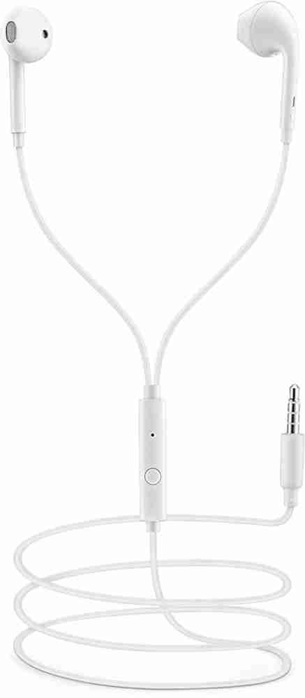 LAVA Elements E4 in Ear Earphone with Mic and Clear Sound White