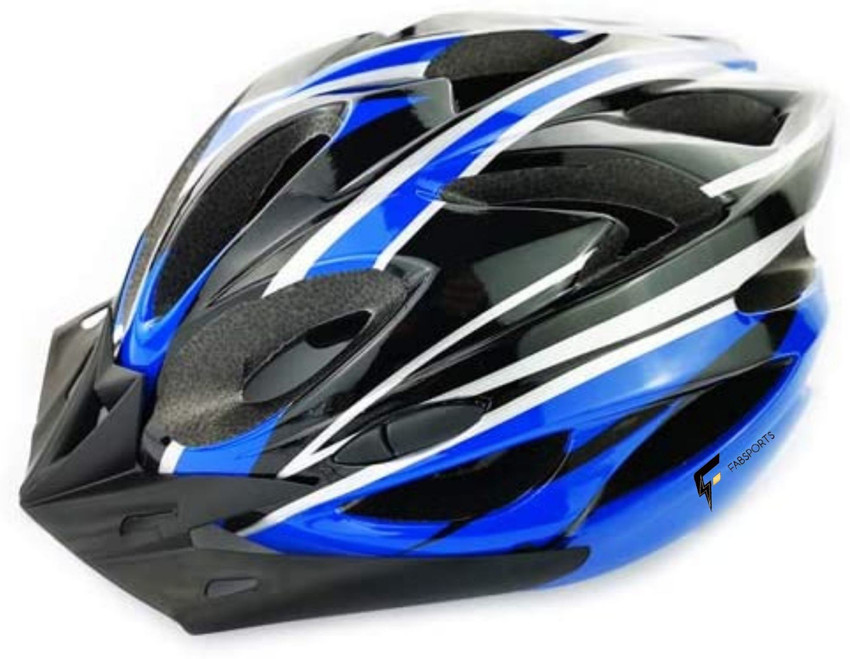 Blue bicycle sales helmet