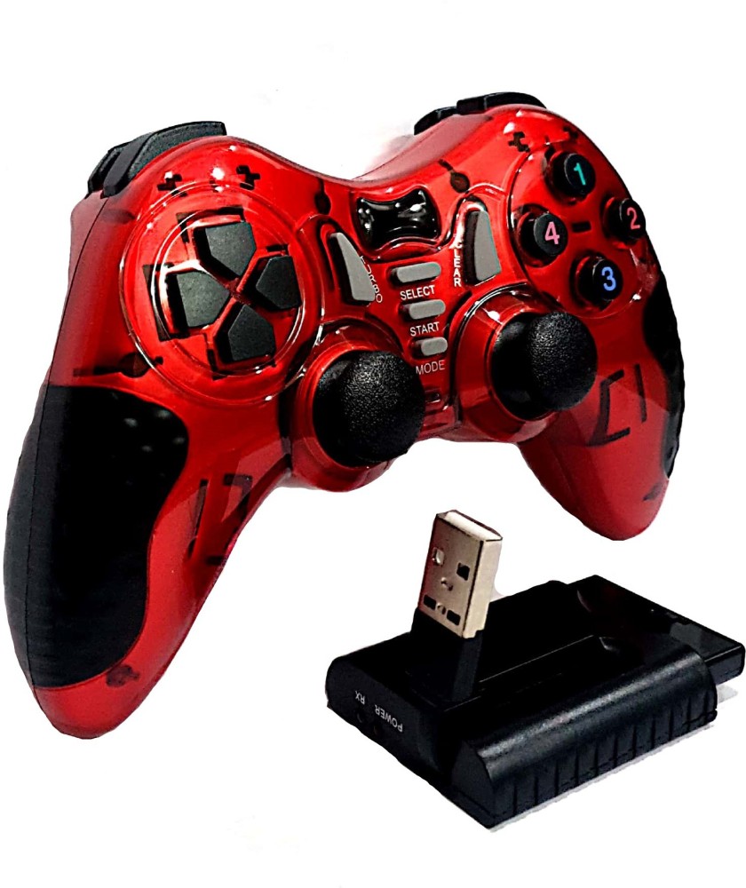 Clubics Wireless N1-W320 6 in 1 2.4GHz Motion Gaming Controller for PC  Games (RED) Limited Edition Price in India - Buy Clubics Wireless N1-W320 6  in 1 2.4GHz Motion Gaming Controller for