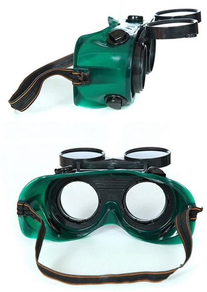 Gadariya King Flip Up Front Welding Goggles 50mm Eye Cups Oxy