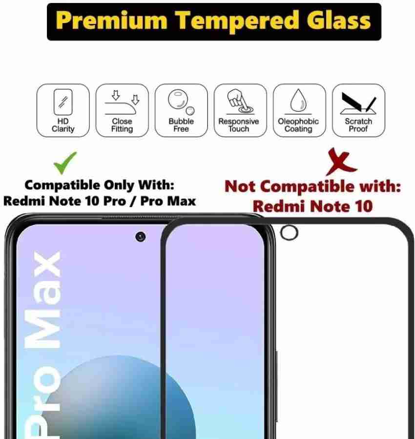 Gorilla Armour Tempered Glass Guard for Redmi Note 10 Pro, Redmi