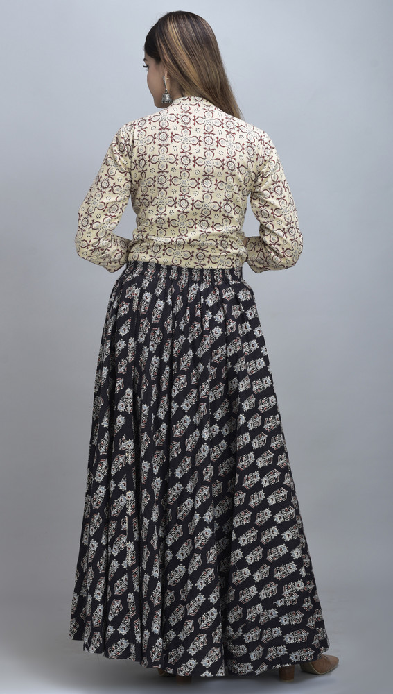Skirt and 2024 top set ethnic