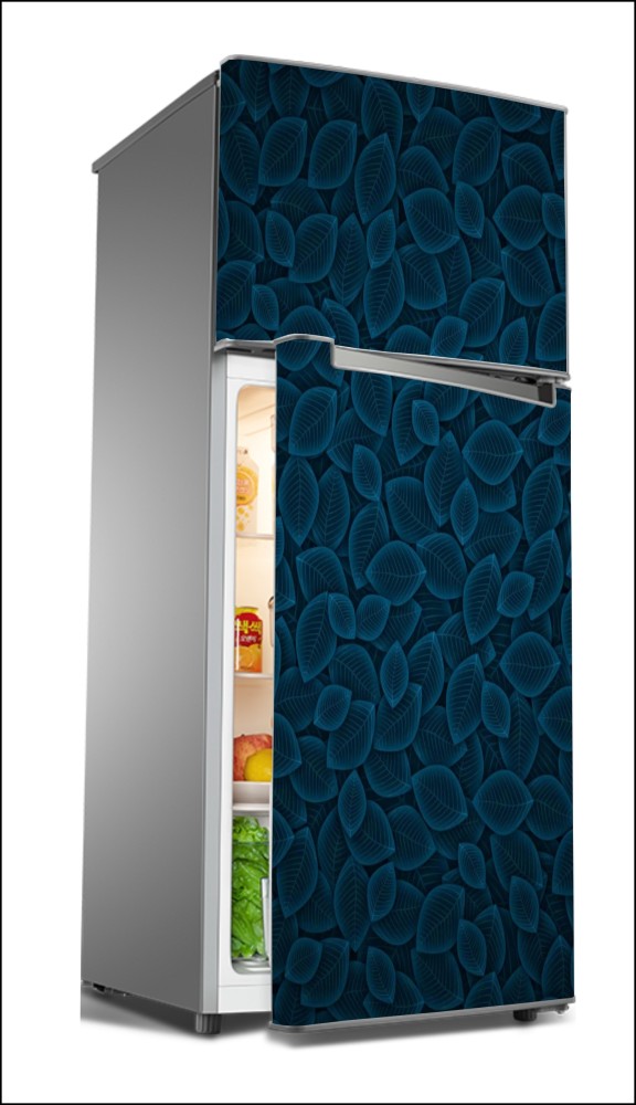 Two-door Fridge Sticker Self Adhesive Kitchen Wallpaper Vinyl Refrigerator  Cover