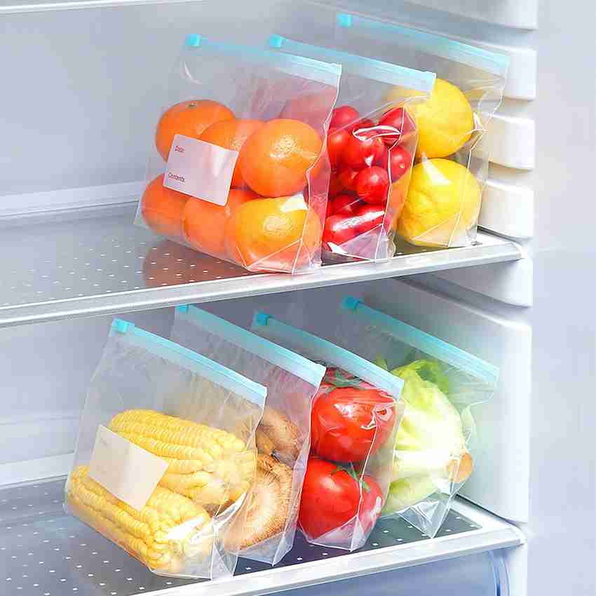 HASTHIP Storage Bag Ziplock Bags Large Size Reusable Sandwich Bags