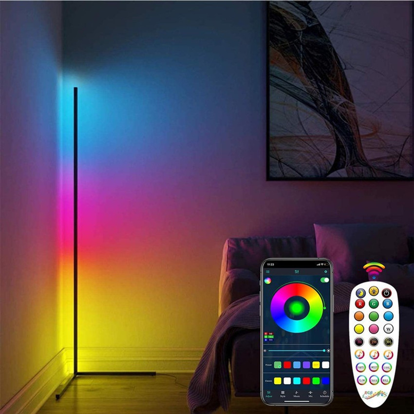 Corner floor lamp on sale rgb