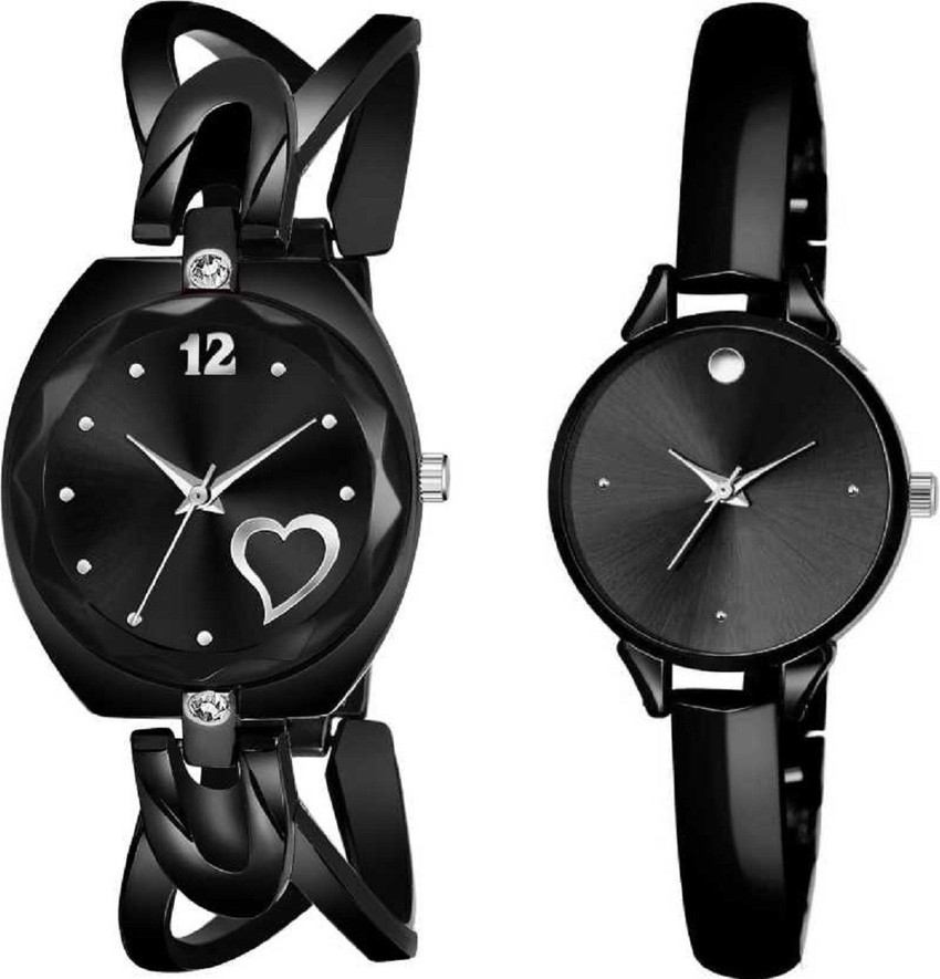 Flipkart watch girl 2025 black