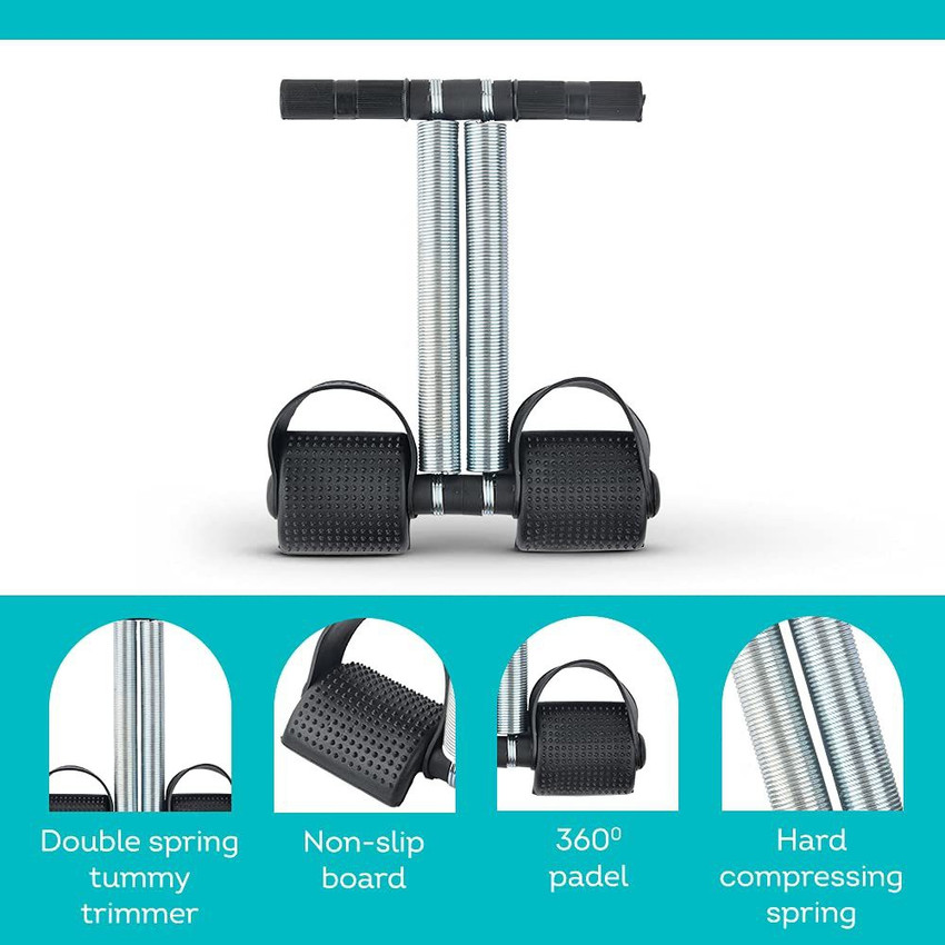 Pheonix Combo Of Double Spring Tummy Trimmer With Chest Expander