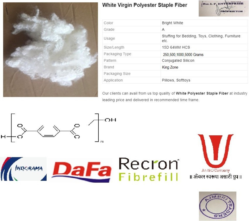 Cotton For Pillow, Toys Soft Fiber, Racron Polyester Synthetic