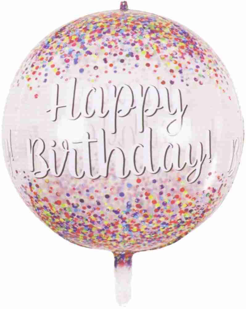 Hippity Hop Printed Transparent Confetti Balloon 22
