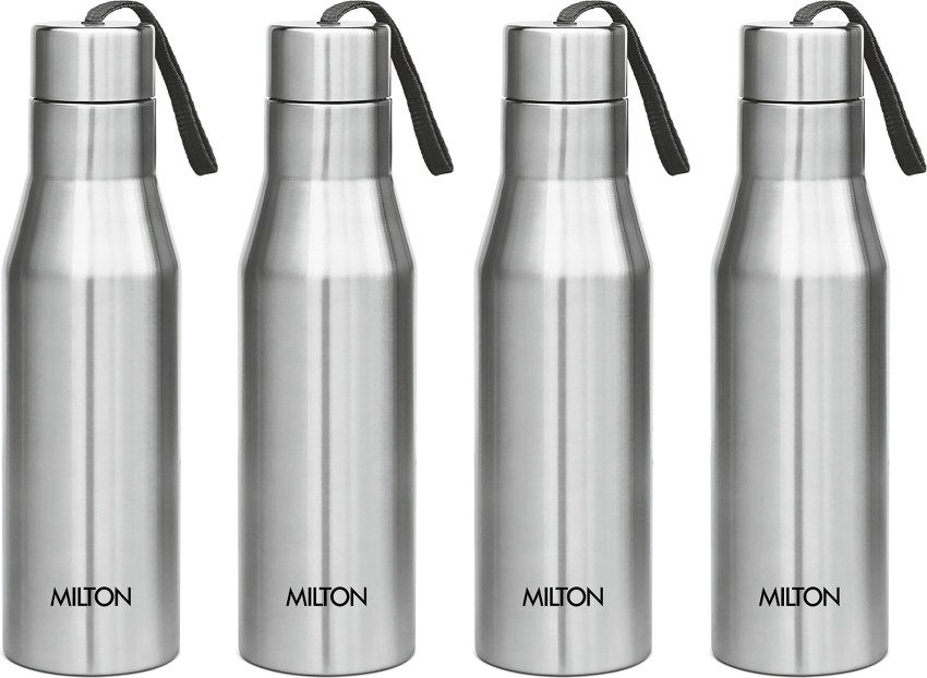 Milton Super 750 Stainless Steel Water Bottle, 650 mL, Silver | Leak Proof | Office Bottle | Gym Bottle | Home | Kitchen | Hiking | Treking Bottle 