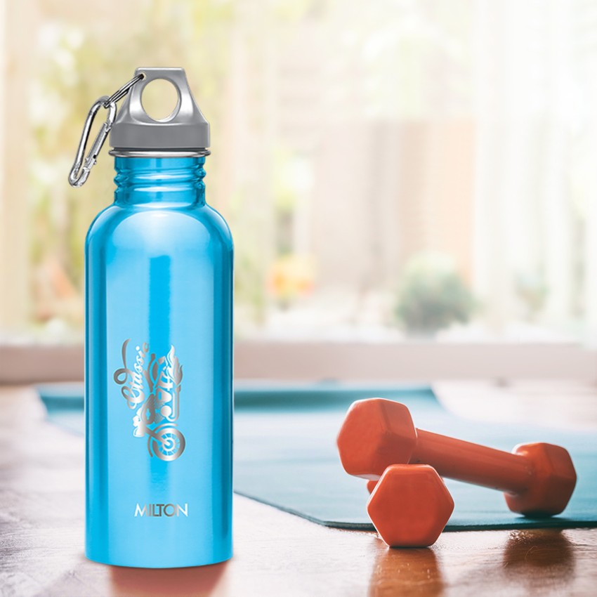 Milton Super 750 Stainless Steel Water Bottle, 650 mL, Silver | Leak Proof | Office Bottle | Gym Bottle | Home | Kitchen | Hiking | Treking Bottle 