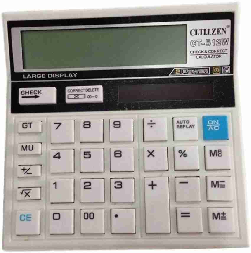 CT 512 CT512 W CT 512 White Basic Calculator Basic Flipkart