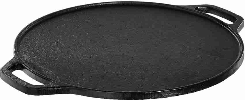 DECENT Pre-Seasoned Cast Iron Dosa Tawa, 12 Inches (30 cm) - Indic