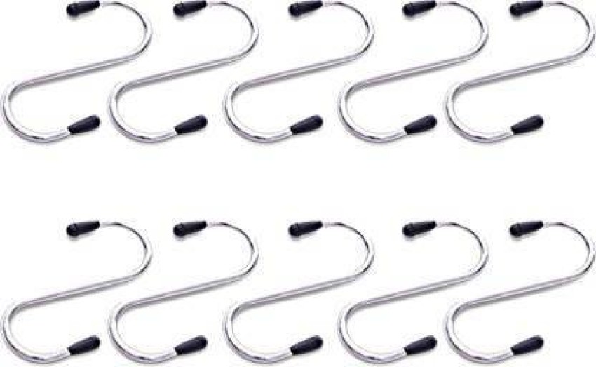 Q1 Beads Pure Stainless steel S-Shaped 3-inch S Hooks Hanger for Hanging in  Kitchen/Hanging pots/Bathroom/Shop/Showroom Storage Room Office Outdoor  Multiple uses Hook 12 Price in India - Buy Q1 Beads Pure Stainless