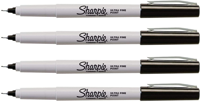 Sharpie Twin Tip Permanent Markers, Fine & Ultra Fine, Black, 2 Count
