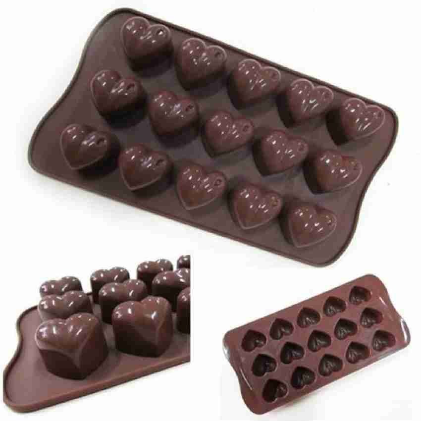 SQUARO ONLINE STORE Silicone Chocolate Mould Different Shape 30 IN 1 Chocolate  Moulds DIY Cake Soap Ice Cream Candy Jelly moulds Multi Shape ( Round,  Pyramid, Heart, Layer, Square, Round Dot )