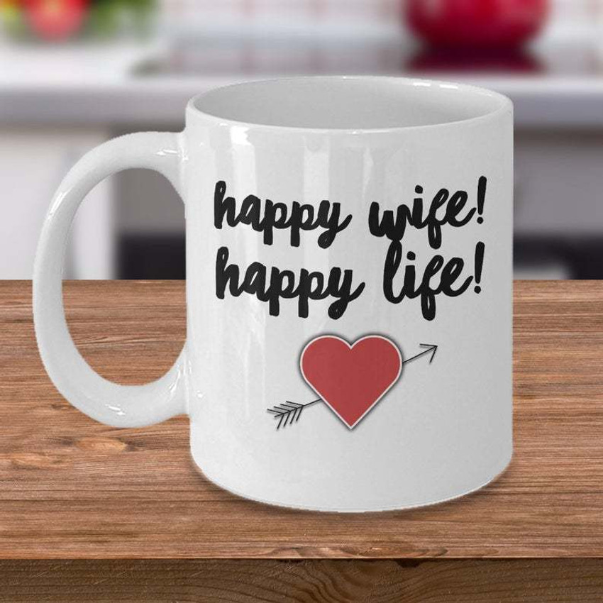 SR KRAFT Happy Wife Happy Life Gift For Best Wife