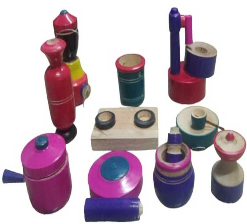 Wooden choppu set top