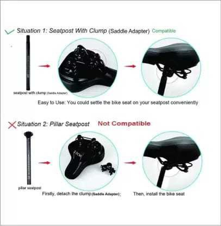 Big size cycle sale seat