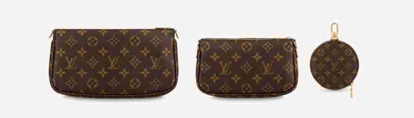 LV Brown Sling Bag MULTI POCHETTE ACCESSOIRES Brown - Price in India