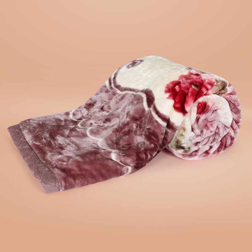 Soft Luxurious Embossed Very Warm Blankets Solid Colour Soft Ultra Floral  Microfiber Double Bed Mink Winter Blanket 014 in Jaipur at best price by  Badabazzar - Justdial
