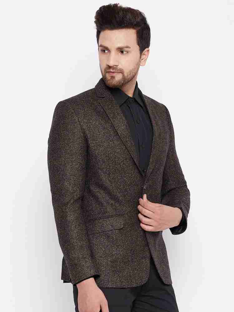 SPIRIT Coats And Blazers : Buy SPIRIT Mens Grey Self Design Single