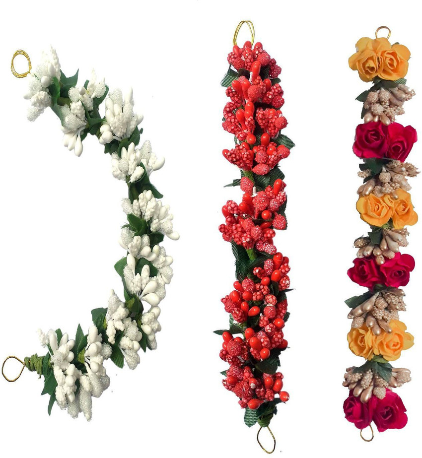 GuruEmbellish Fancy Artificial Flower Gajra Juda Bridal Flower Bun