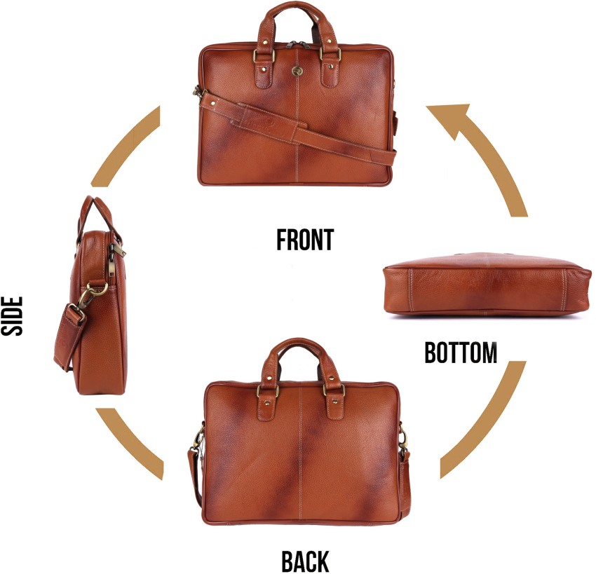 Brown Denim Messenger Bag - Bourbon on the Go