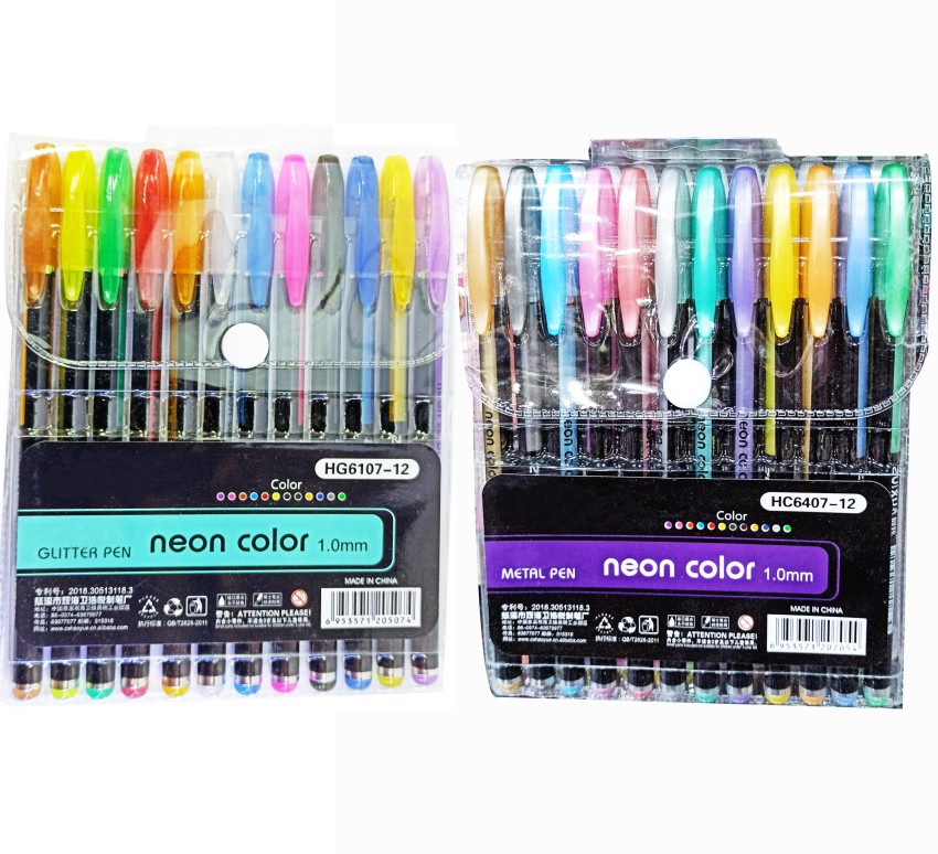 Neon Pens Set- 24 Pieces