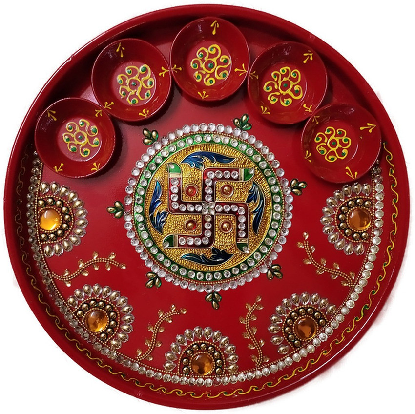 Details 162+ aarti plate decoration for navratri latest seven.edu.vn