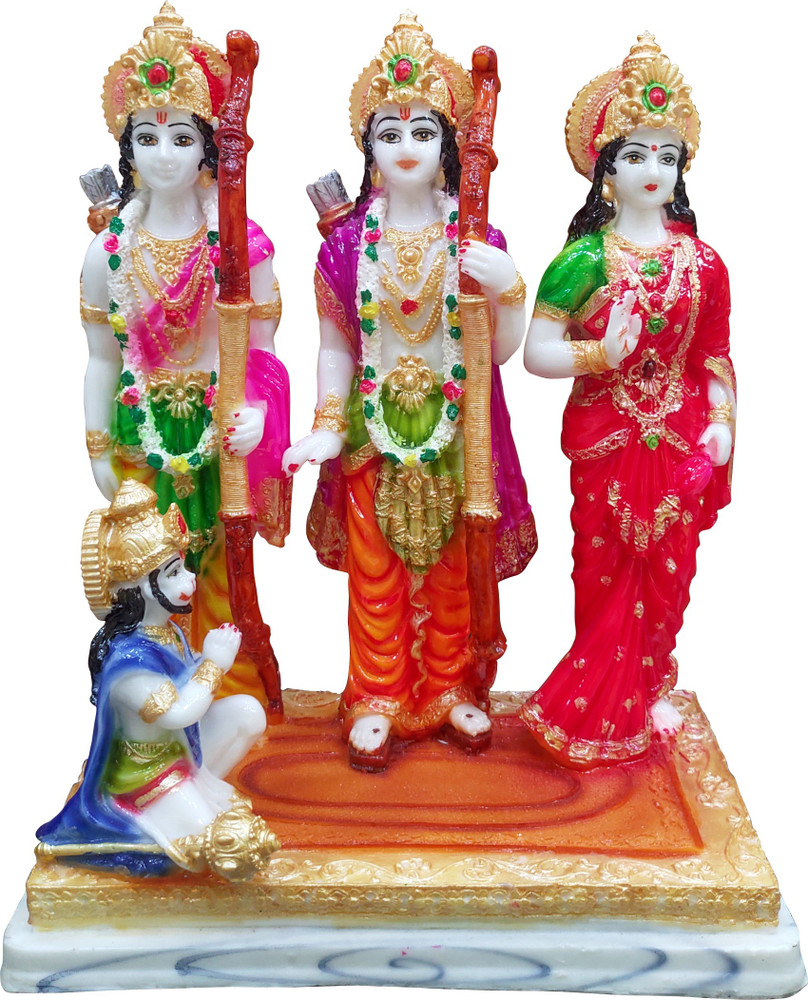 Om Shree Siddhi Vinayak Murti Bhandar Big Size Ramdarbar Marble ...