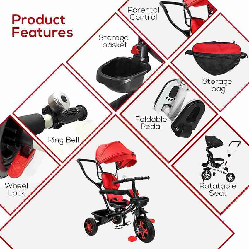 StarAndDaisy Kids Tricycle New Classy Bike Push Type Stroller