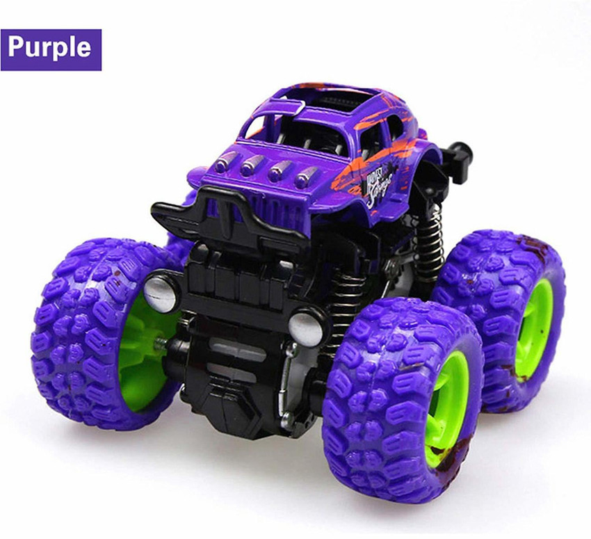 Toyporium Monster Trucks Friction Powered Cars Purple Monster