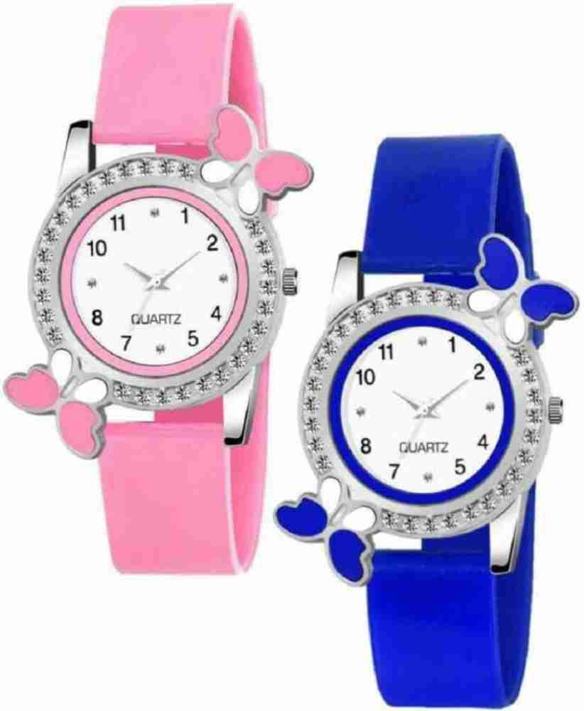 Pink and best sale blue watch