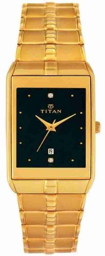 Titan gold sale plated watches price