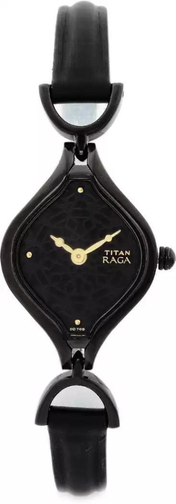 Titan women black outlet watch